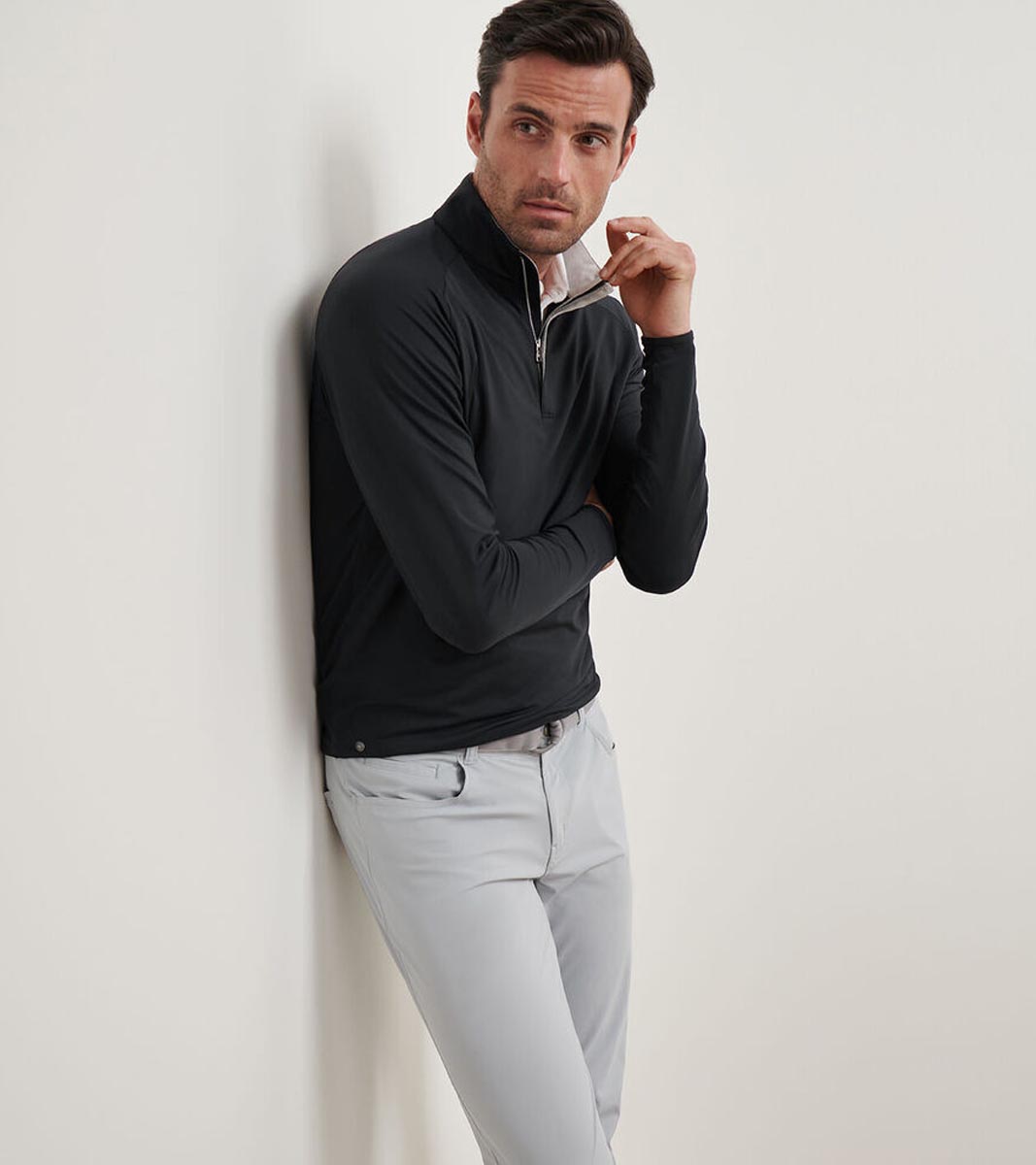 その他 Mr.Per Man Peter Millar Crown Crafted Stealth Performance Quarter-Zip